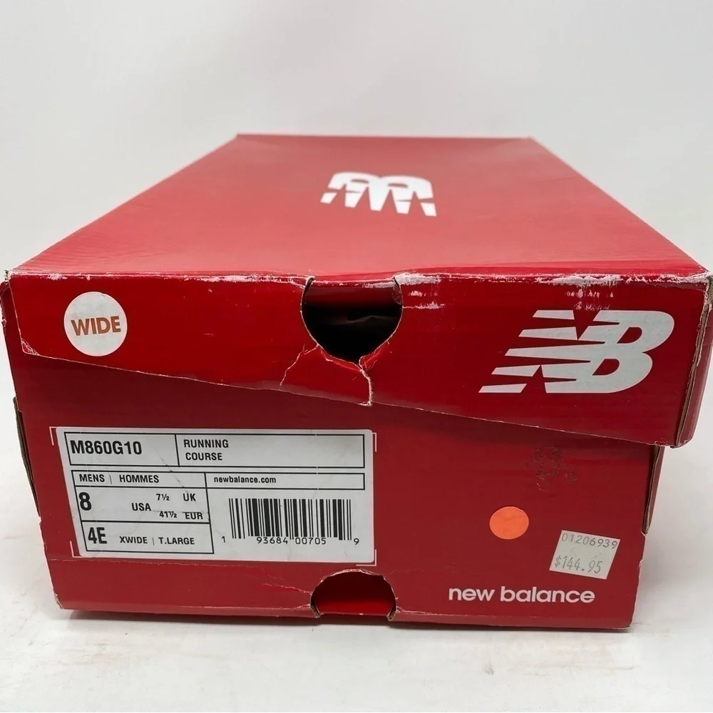 New Balance M860G10 Black Running Shoe XWIDE